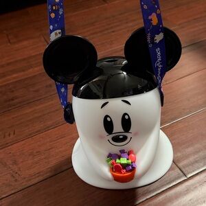 Disney Parks Popcorn Bucket 2025 DCL Halloween Mickey Mouse Ghost Light Up